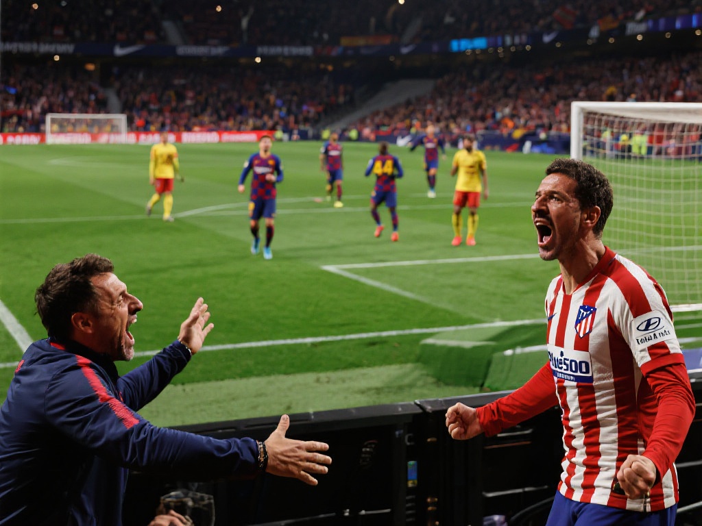 马竞奇迹逆转：93分钟绝平巴萨，4-4荡气回肠