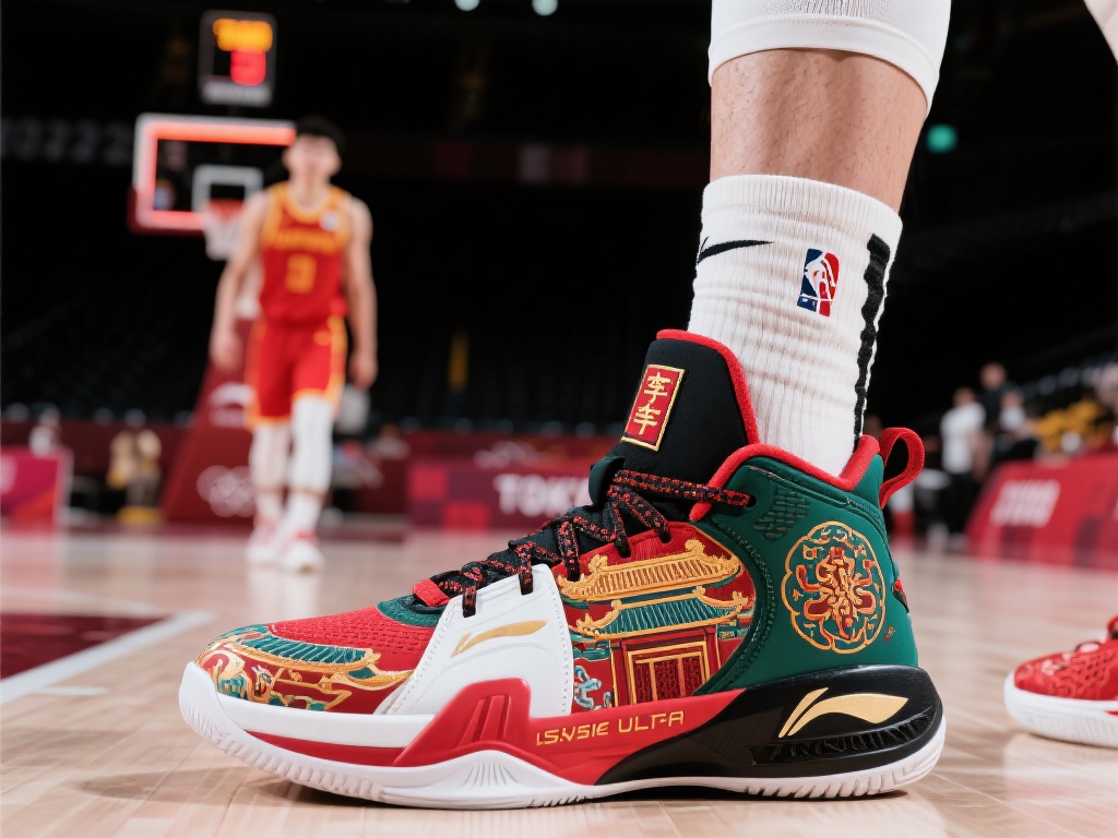 杨瀚森穿东方红战靴征战NBA，故宫联名登场！